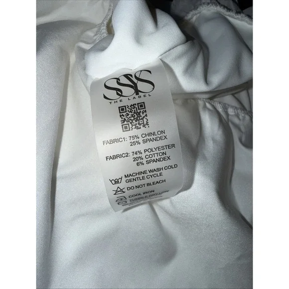 Ssys The Label NWOT Xl White Poplin Undershirt - Picture 5 of 5